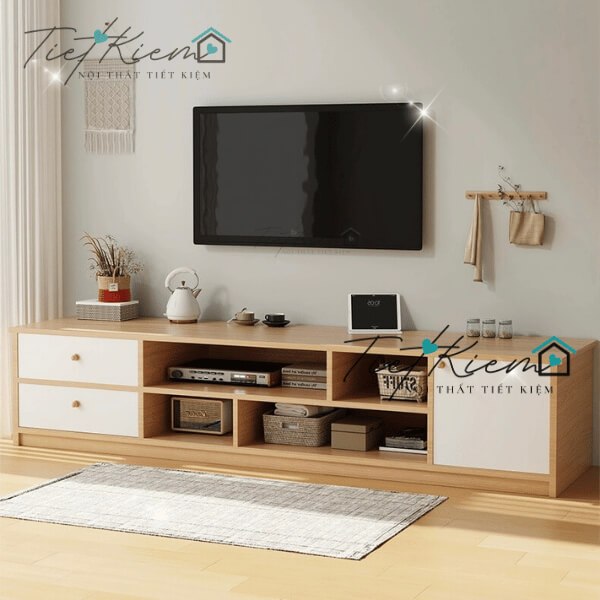 tủ kệ tivi hiện đại gỗ 1m6 tv688