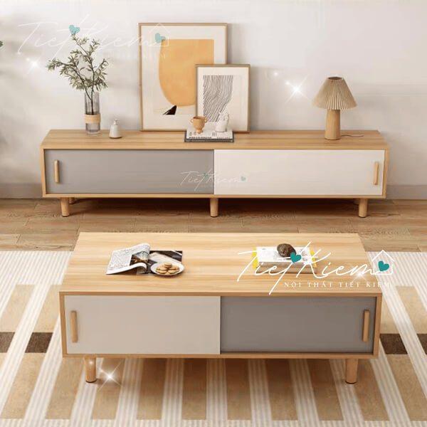 tủ tivi đẹp bằng gỗ 1m6 nội thất tiết kiệm ttv16190