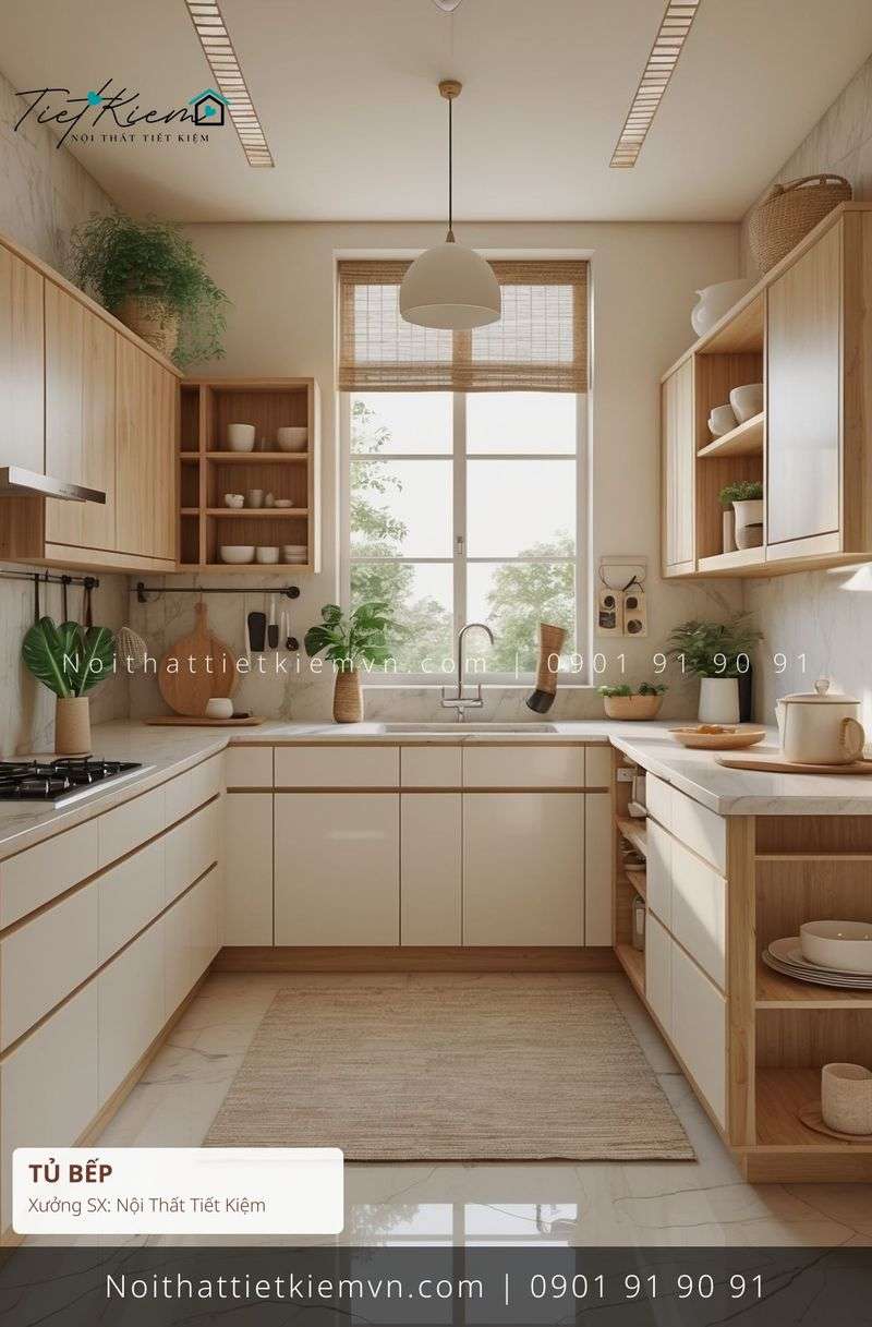 19 mẫu thi công tủ bếp chất lượng phòng khách sang trọng giá rẻ - Thi Công Tủ Bếp - Nội Thất Tiết Kiệm