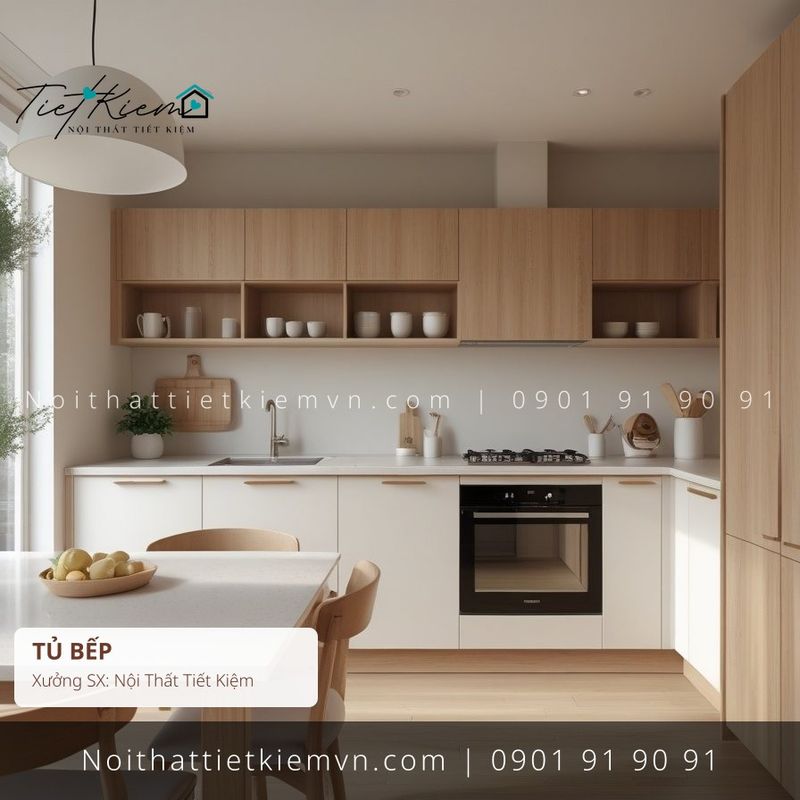 19 mẫu thi công tủ bếp chất lượng phòng khách sang trọng giá rẻ - Thi Công Tủ Bếp - Nội Thất Tiết Kiệm