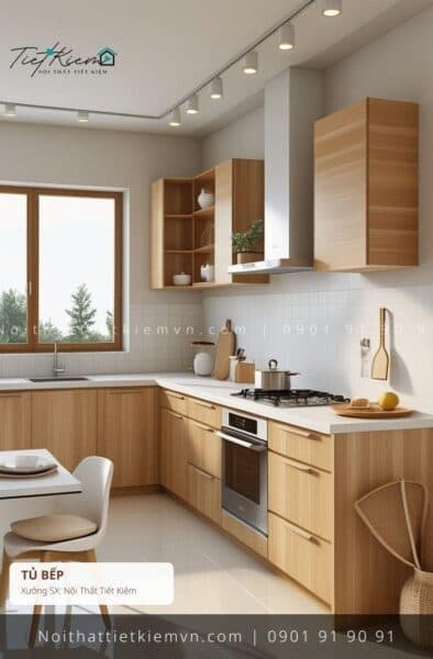 19 mẫu thi công tủ bếp hiện đại luxury đẽp giá rẻ 1 Thi Công Tủ Bếp Nội Thất Tiết Kiệm HCM