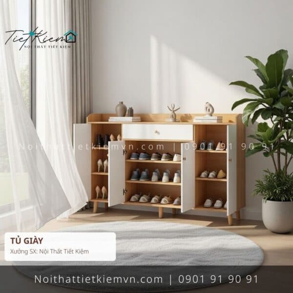 19 mẫu tủ dép giầy thông minh cho văn phòng giá rẻ 1 Tủ Giày Nội Thất Tiết Kiệm HCM