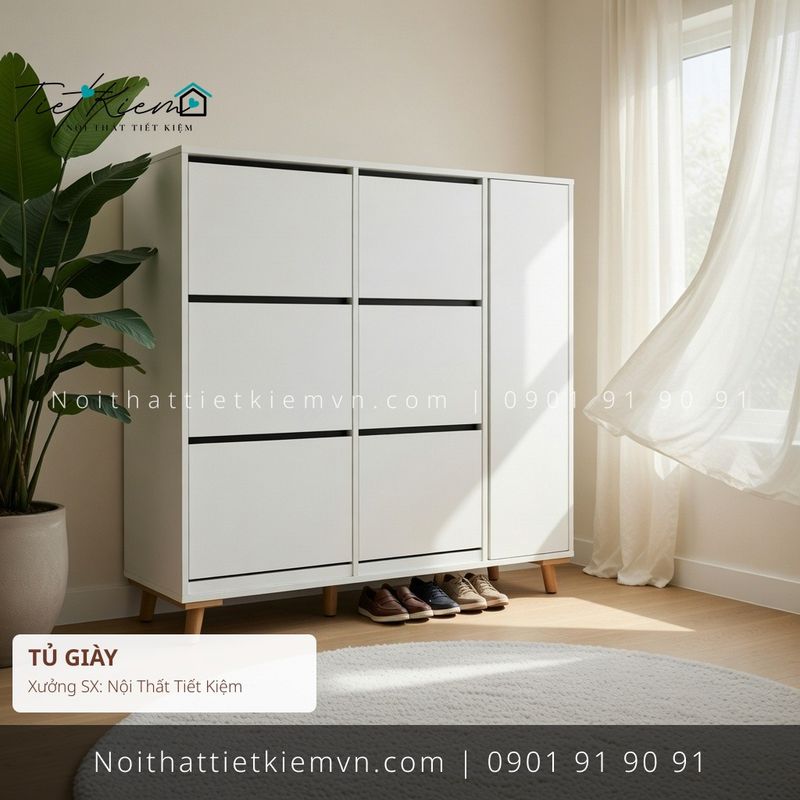 19 mẫu tủ dép giầy thông minh cho văn phòng giá rẻ - Tủ Giày - Nội Thất Tiết Kiệm