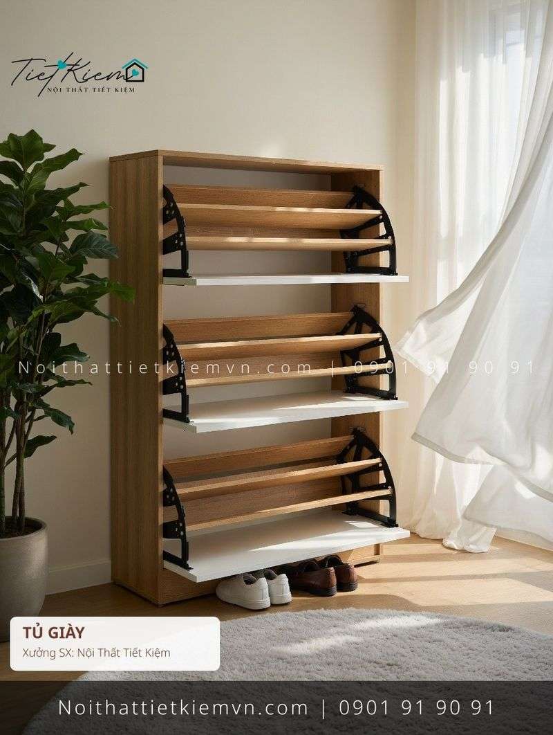 19 mẫu tủ giầy cửa lùa thông minh giá rẻ - Tủ Giày - Nội Thất Tiết Kiệm