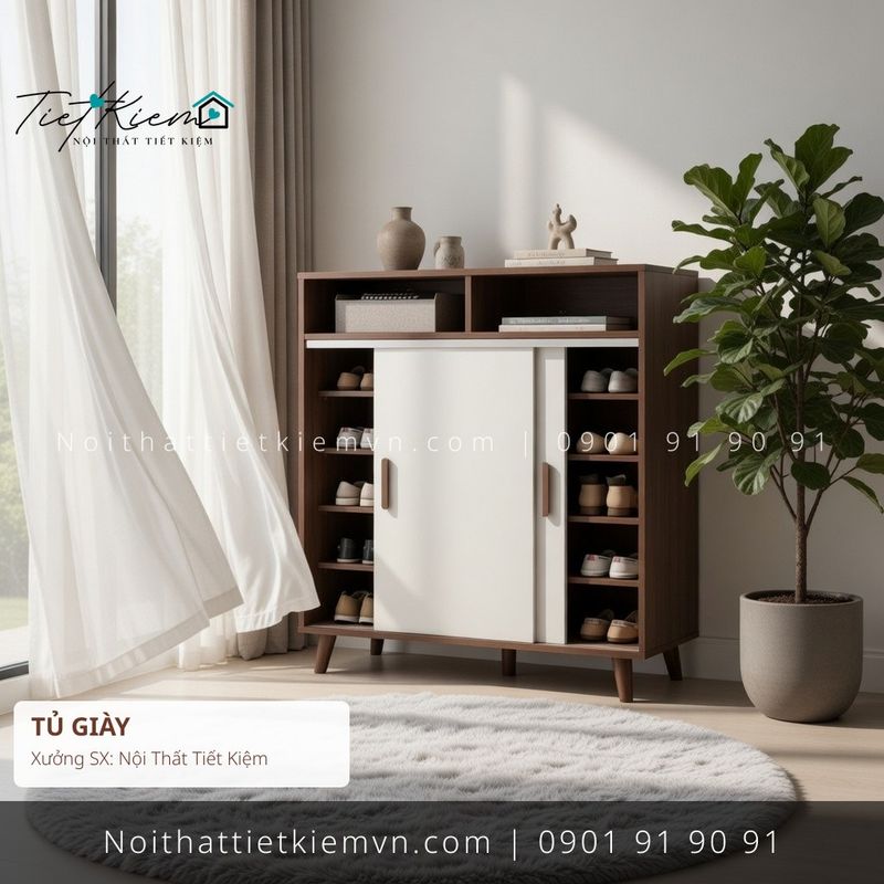 19 mẫu tủ giầy cửa mở quận 1 hiện đại giá rẻ - Tủ Giày - Nội Thất Tiết Kiệm