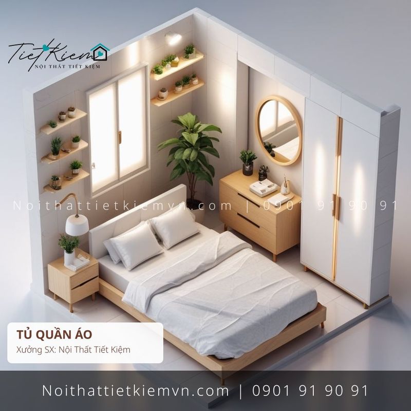 19+ mẫu tủ quần áo cánh lùa MDF đẹp giá rẻ - Tủ Quần Áo - Nội Thất Tiết Kiệm