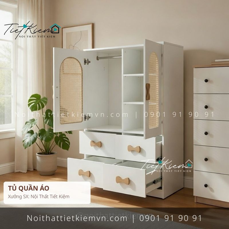 19 mẫu tủ quần áo hiện đại phòng khách hiện đại giá rẻ - Tủ Quần Áo - Nội Thất Tiết Kiệm
