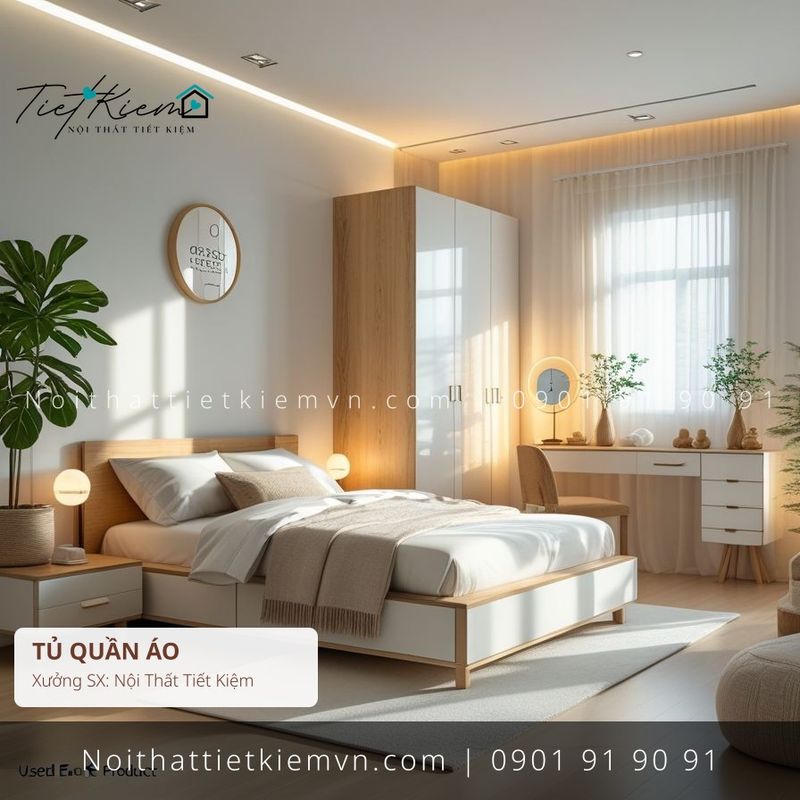 19 mẫu tủ quần áo hiện đại phòng khách hiện đại giá rẻ - Tủ Quần Áo - Nội Thất Tiết Kiệm