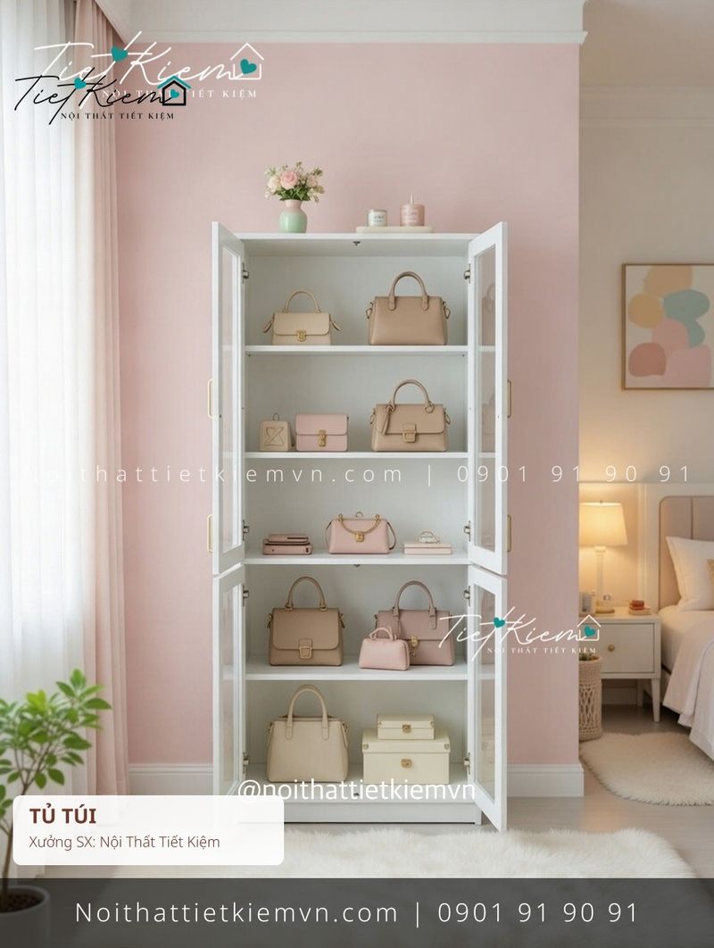 19 mẫu tủ túi acrylic cửa kính giá rẻ - Tủ Túi - Nội Thất Tiết Kiệm