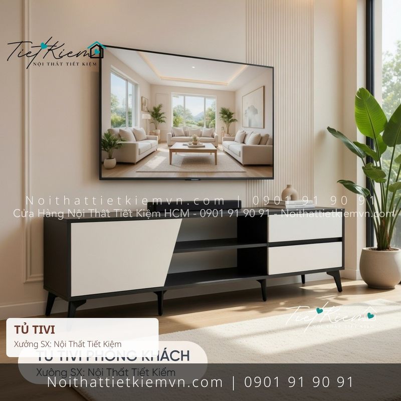 19+ tủ tivi MDF hiện đại HCM giá rẻ - Kệ Tủ Tivi - Nội Thất Tiết Kiệm