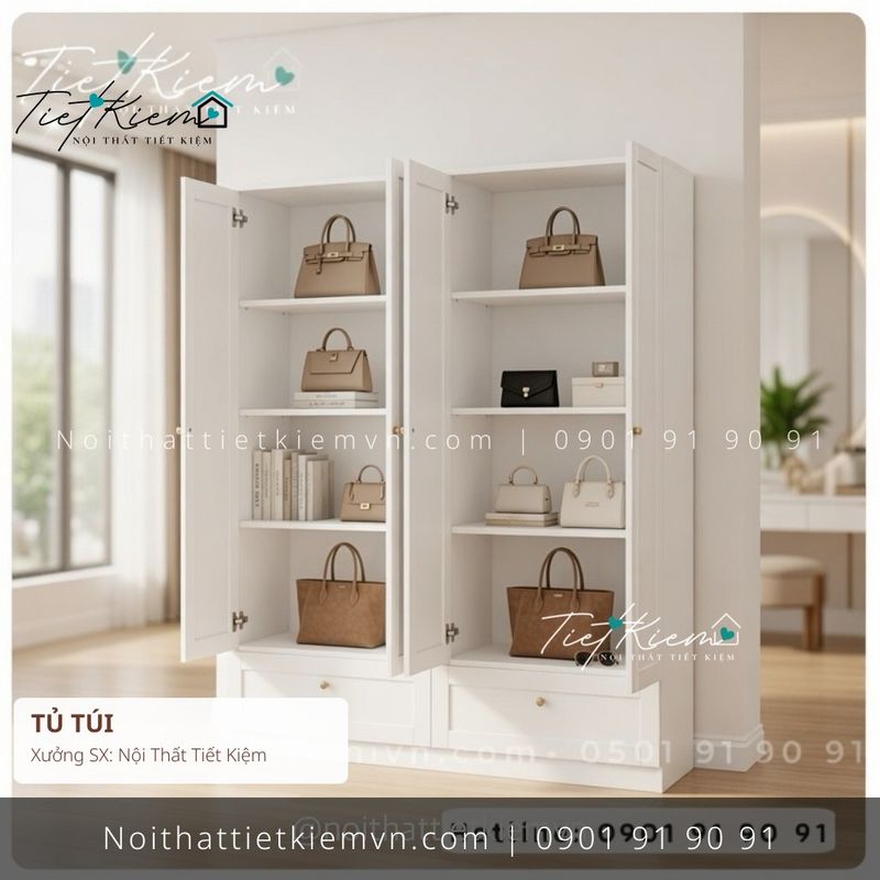 19+ tủ túi xách studio HCM giá rẻ - Tủ Túi - Nội Thất Tiết Kiệm