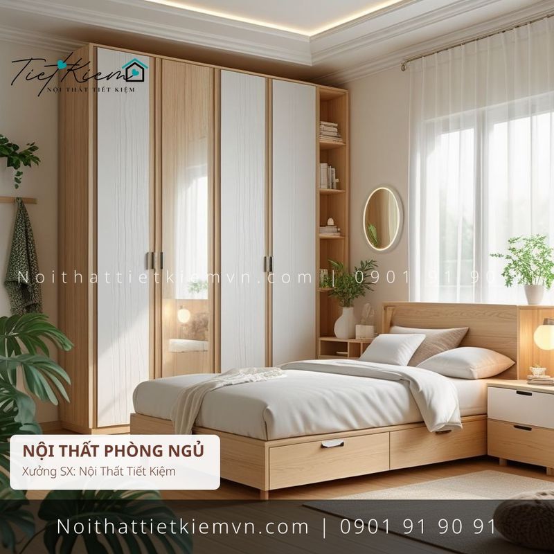 3+ giường đẹp MDF hiện đại giá rẻ - Giường Ngủ - Nội Thất Tiết Kiệm