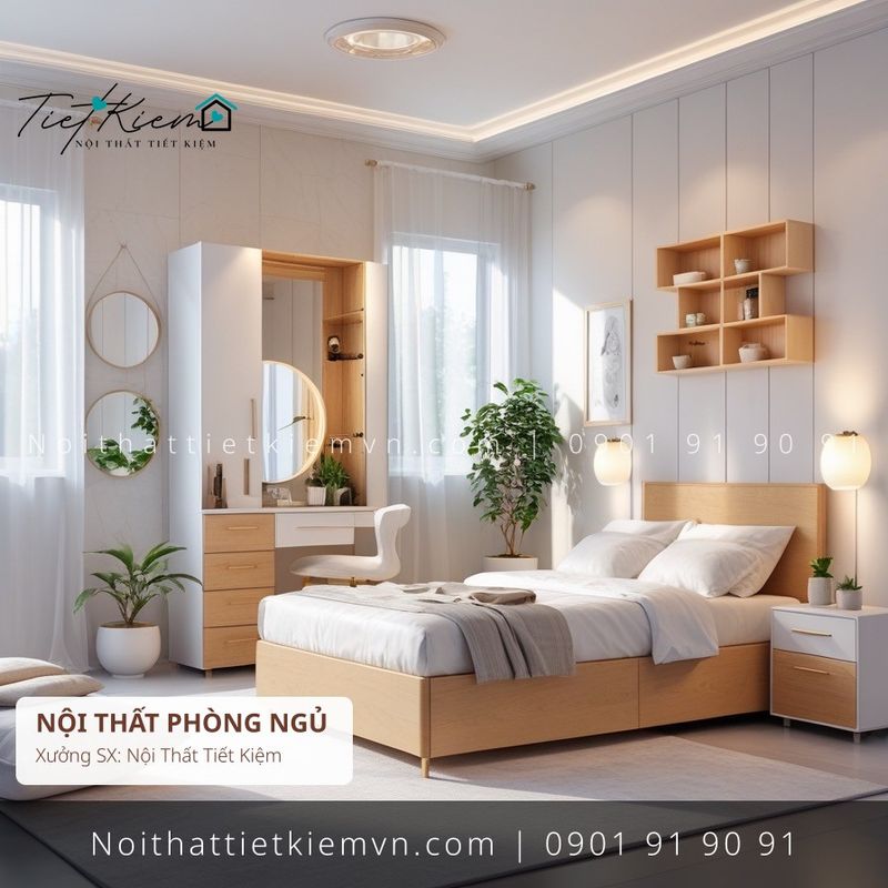 3+ giường đẹp MDF hiện đại giá rẻ - Giường Ngủ - Nội Thất Tiết Kiệm
