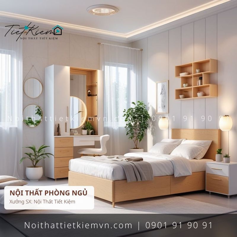 3 mẫu giường có đầu đẹp giá rẻ - Giường Ngủ - Nội Thất Tiết Kiệm