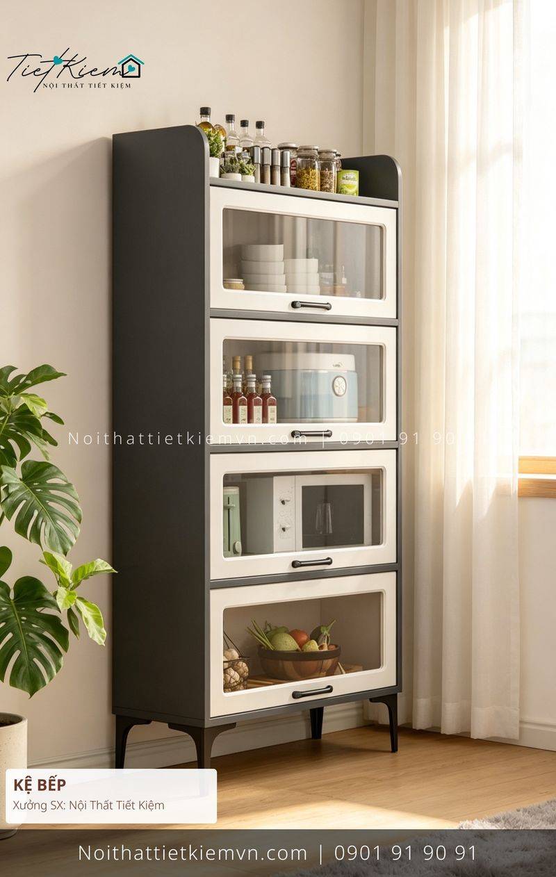 3+ mẫu kệ bếp lớn đẽp cho văn phòng giá rẻ - Kệ Bếp - Nội Thất Tiết Kiệm