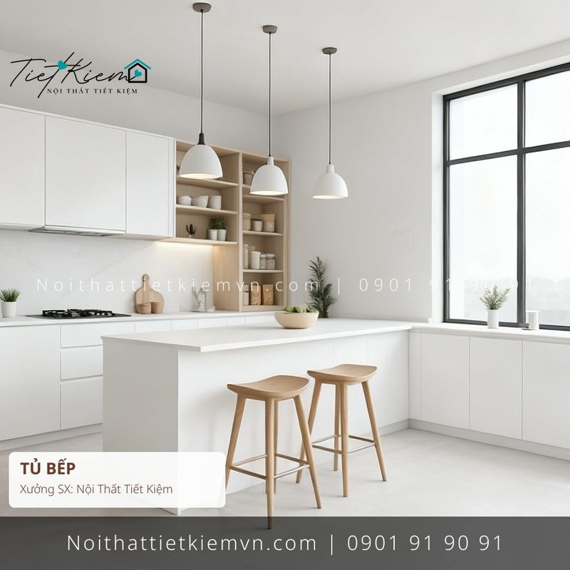 3 mẫu thi công tủ bếp uy tín đẽp hiện đại giá rẻ - Thi Công Tủ Bếp - Nội Thất Tiết Kiệm