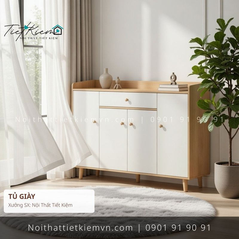 Tủ Giày đẹp giá rẻ tại Nội Thất Tiết Kiệm HCM 3+ mẫu tủ dếp TPHCM giá rẻ - Tủ Giày - Nội Thất Tiết Kiệm