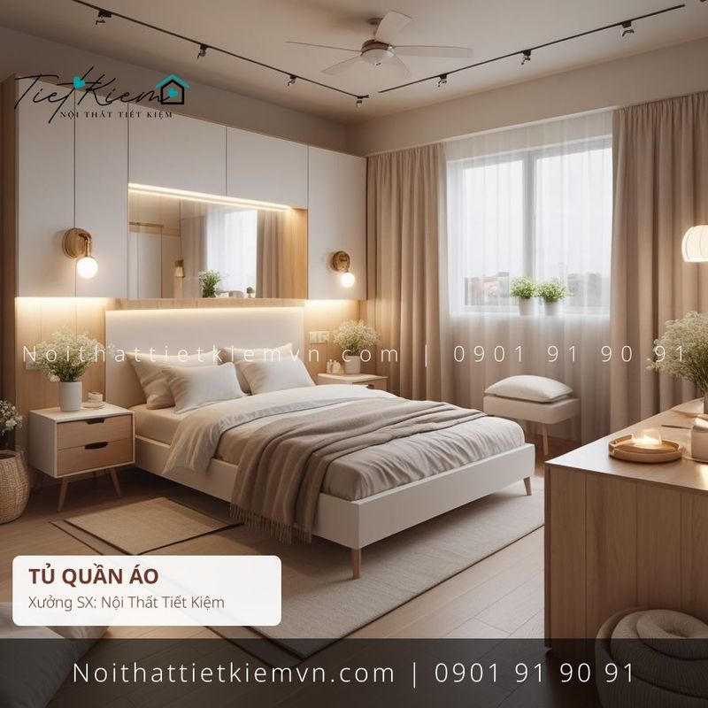 3+ mẫu tủ quần áo thông minh decor minimal giá rẻ - Tủ Quần Áo - Nội Thất Tiết Kiệm