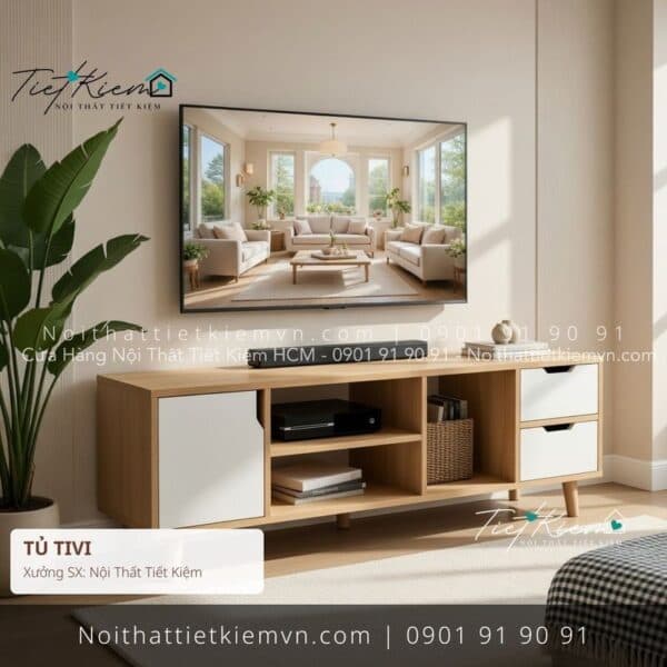 3+ tủ tivi phòng khách sang trọng cho studio giá rẻ 1 Kệ Tủ Tivi Nội Thất Tiết Kiệm HCM