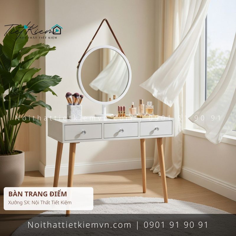 39+ bàn trang điểm phong cách Nhật mini HCM giá rẻ - Bàn Trang Điểm - Nội Thất Tiết Kiệm