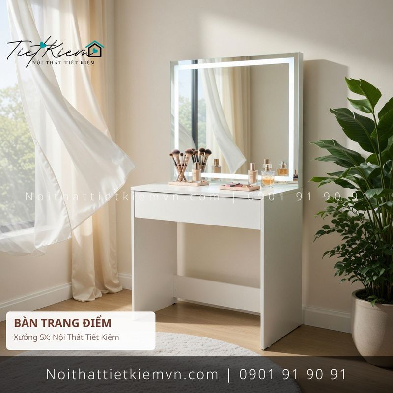 39 mẫu bàn trang điểm cánh kính sang đẹp giá rẻ - Bàn Trang Điểm - Nội Thất Tiết Kiệm