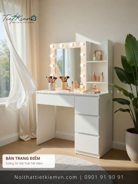 39 mẫu bàn trang điểm có gương đẽp giá rẻ 1 Bàn Trang Điểm Nội Thất Tiết Kiệm HCM