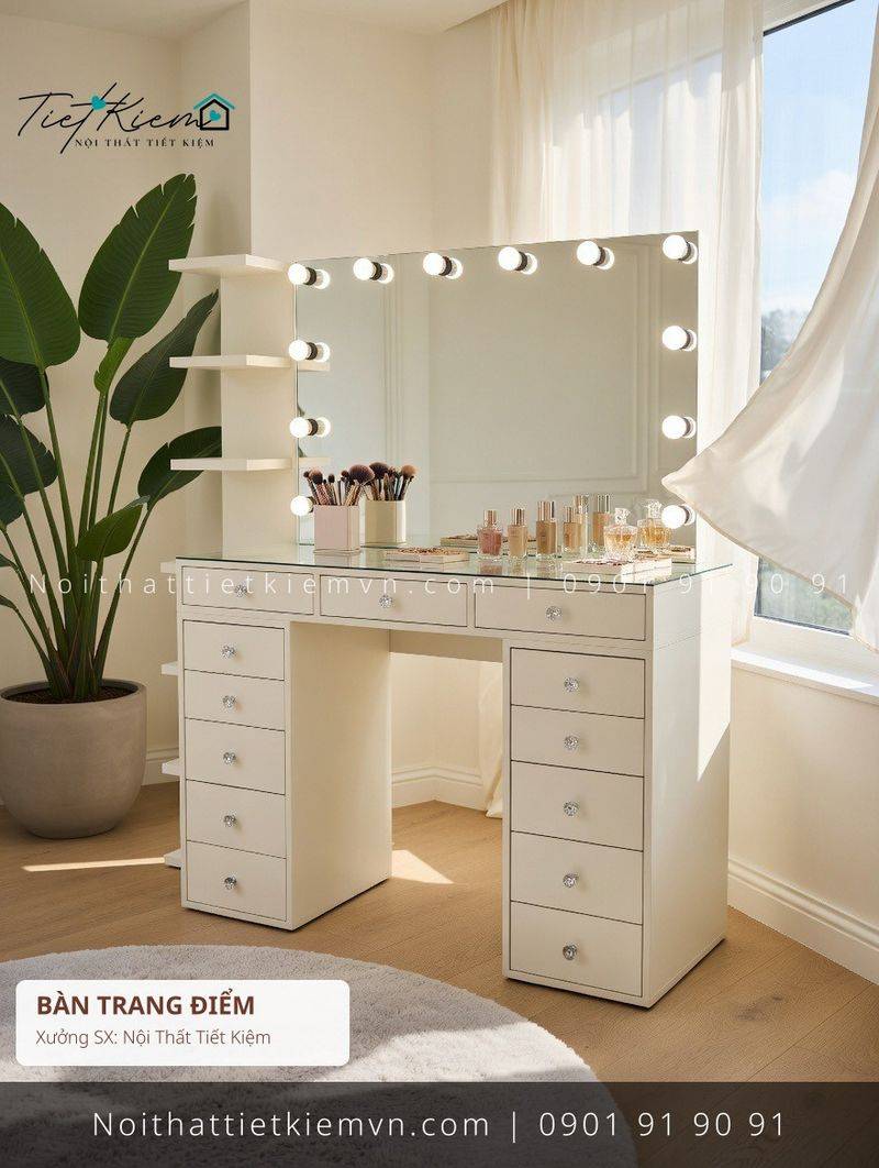 Bàn Trang Điểm đẹp giá rẻ tại Nội Thất Tiết Kiệm HCM 39 mẫu bàn trang điểm có gương đẽp giá rẻ - Bàn Trang Điểm - Nội Thất Tiết Kiệm