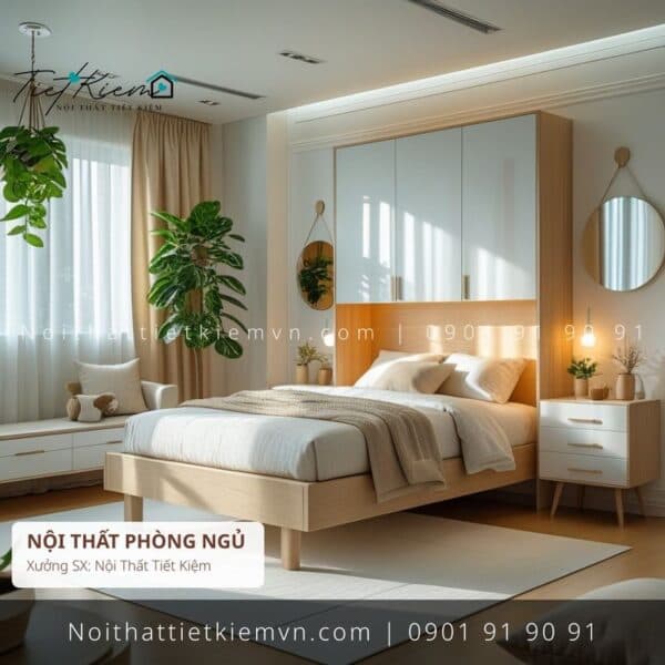 39+ mẫu giường hiện đại Tân Bình giá rẻ 1 Giường Ngủ Nội Thất Tiết Kiệm HCM