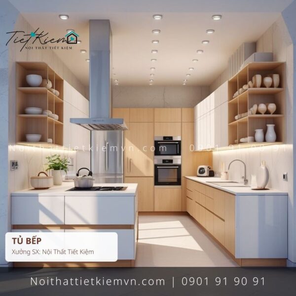 39+ mẫu tủ bếp cánh lùa decor HCM giá rẻ 1 Tủ Bếp Nội Thất Tiết Kiệm HCM