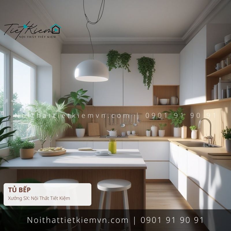 39+ mẫu tủ bếp MDF tối giản HCM giá rẻ - Tủ Bếp - Nội Thất Tiết Kiệm
