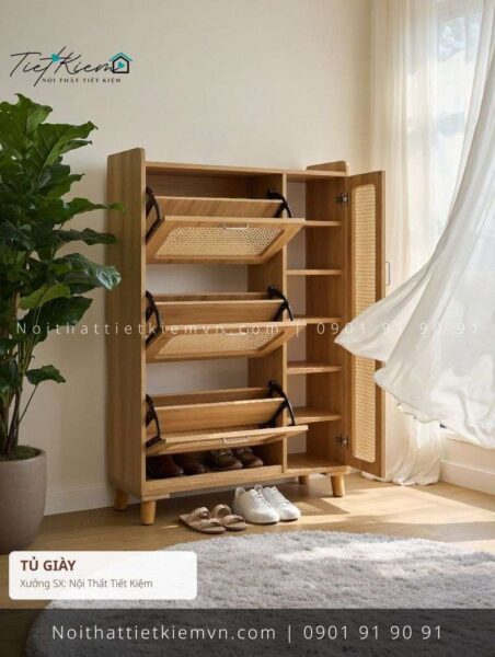 39 mẫu tủ để giầy có hộc giá rẻ 1 Tủ Giày Nội Thất Tiết Kiệm HCM