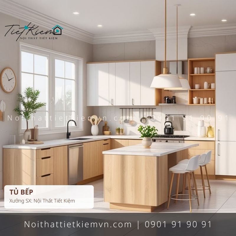 52 mẫu thi công tủ bếp gỗ quận 11 giá rẻ - Thi Công Tủ Bếp - Nội Thất Tiết Kiệm
