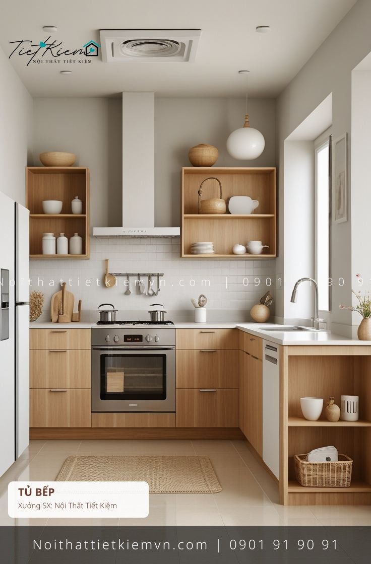 Tủ Bếp đẹp giá rẻ tại Nội Thất Tiết Kiệm HCM 52+ mẫu tủ bếp cửa lùa thông minh cho salon giá rẻ - Tủ Bếp - Nội Thất Tiết Kiệm