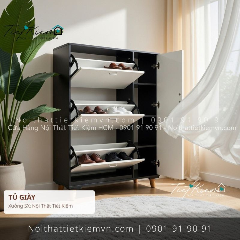 52 mẫu tủ giầy thông minh 6 tầng giá rẻ - Tủ Giày - Nội Thất Tiết Kiệm