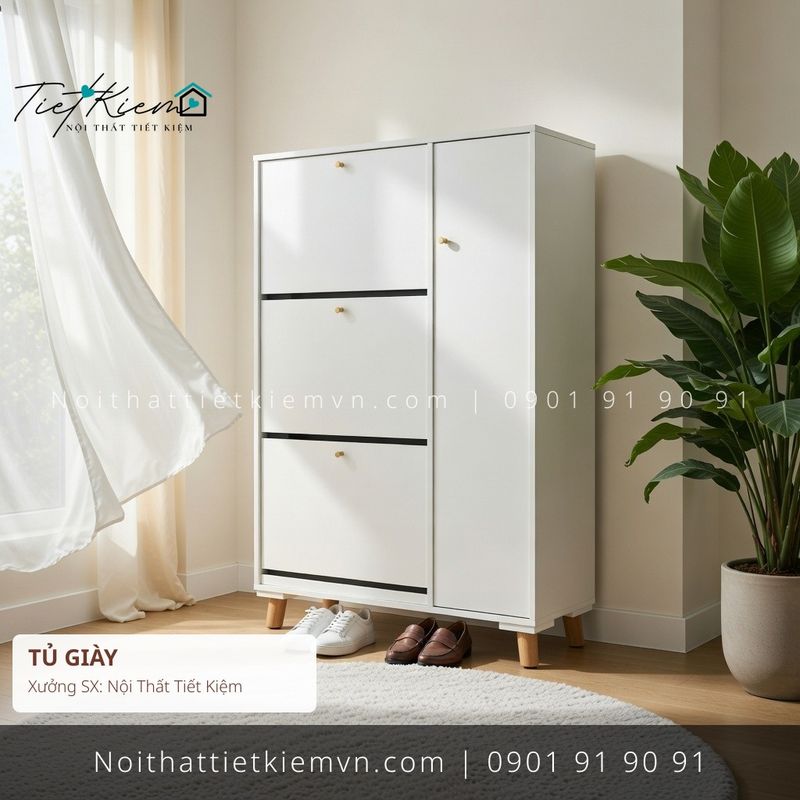 52 mẫu tủ giầy thông minh 6 tầng giá rẻ - Tủ Giày - Nội Thất Tiết Kiệm