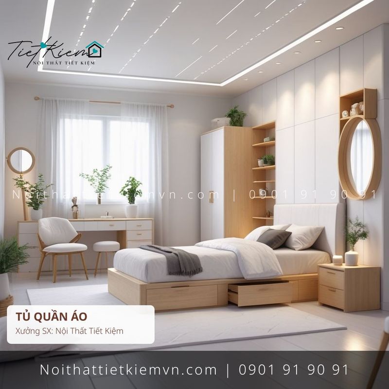 52+ mẫu tủ quần áo đa năng kéo ngang giá rẻ - Tủ Quần Áo - Nội Thất Tiết Kiệm