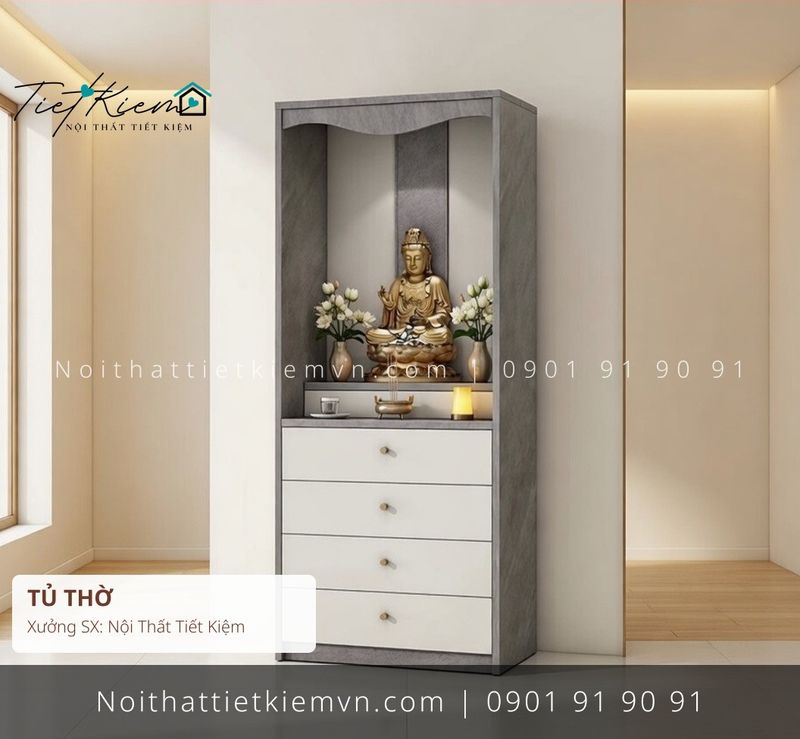 52 mẫu tủ thờ gỗ cho phòng khách giá rẻ - Tủ Thờ - Bàn Thờ - Nội Thất Tiết Kiệm