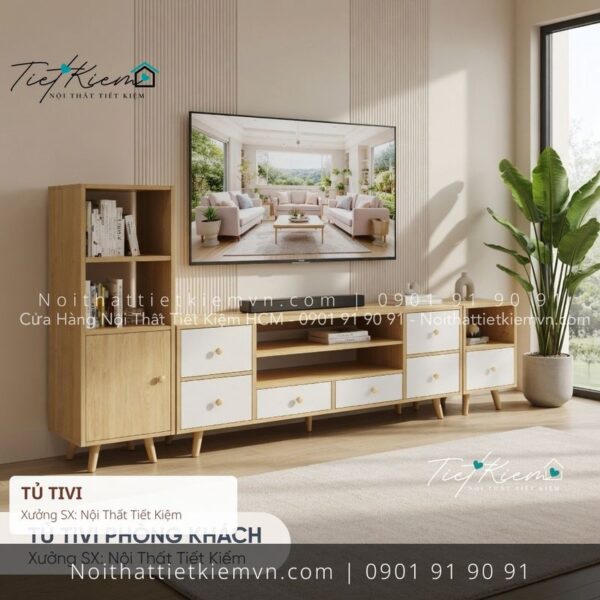 52 mẫu tủ tivi cửa lùa hiện đại giá rẻ 1 Kệ Tủ Tivi Nội Thất Tiết Kiệm HCM