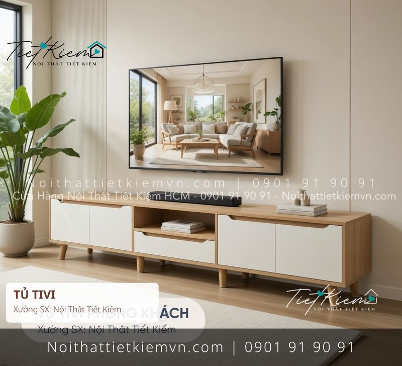 Kệ Tủ Tivi đẹp giá rẻ tại Nội Thất Tiết Kiệm HCM 52+ mẫu tủ tivi thông minh 1m4 giá rẻ - Kệ Tủ Tivi - Nội Thất Tiết Kiệm