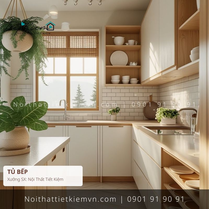 52+ tủ bếp cánh lùa hiện đại giá rẻ - Tủ Bếp - Nội Thất Tiết Kiệm