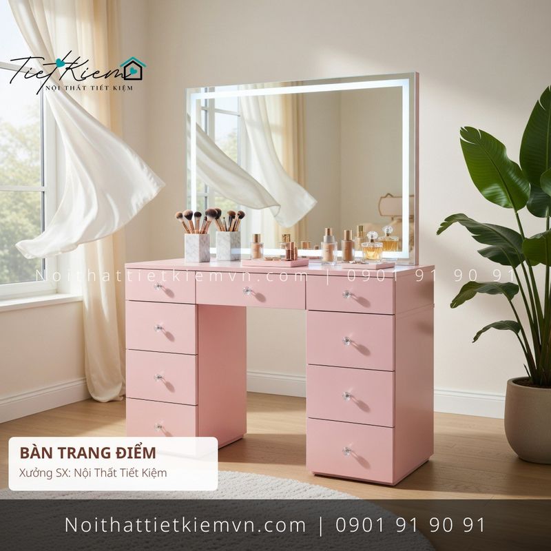 79+ bàn trang điểm cao cấp Bình Thạnh chung cư giá rẻ - Bàn Trang Điểm - Nội Thất Tiết Kiệm
