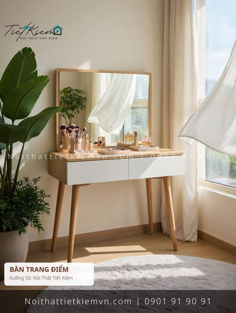 79+ bàn trang điểm cửa kính cực hot giá rẻ - Bàn Trang Điểm - Nội Thất Tiết Kiệm