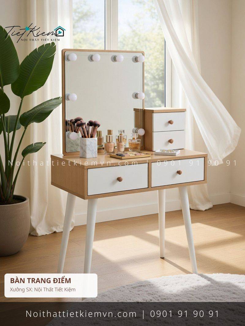 79 mẫu bàn trang điểm cao cấp nhà phố HCM giá rẻ - Bàn Trang Điểm - Nội Thất Tiết Kiệm