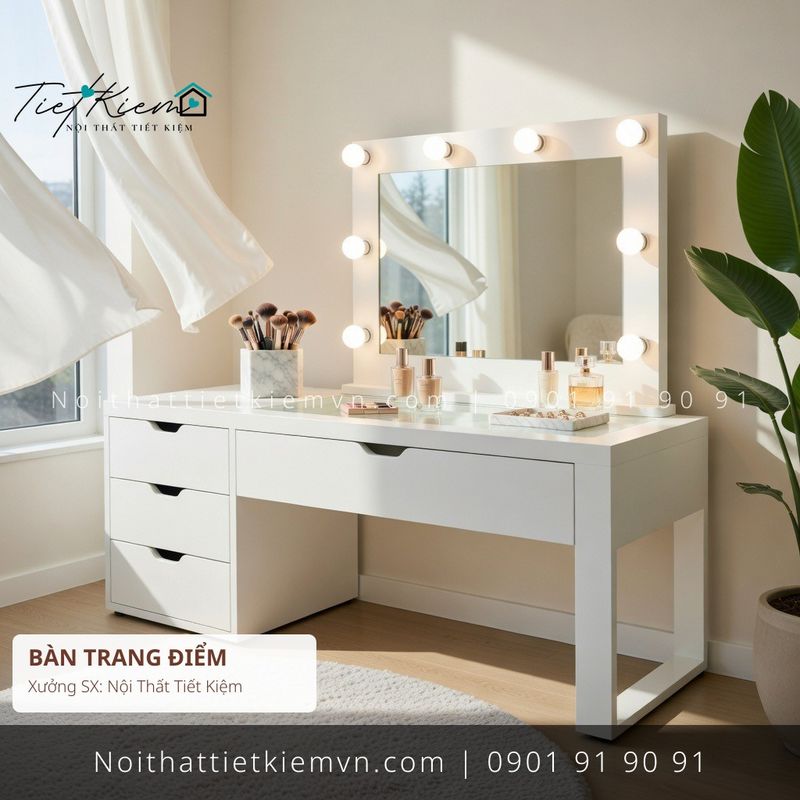 79 mẫu bàn trang điểm cao cấp nhà phố HCM giá rẻ - Bàn Trang Điểm - Nội Thất Tiết Kiệm