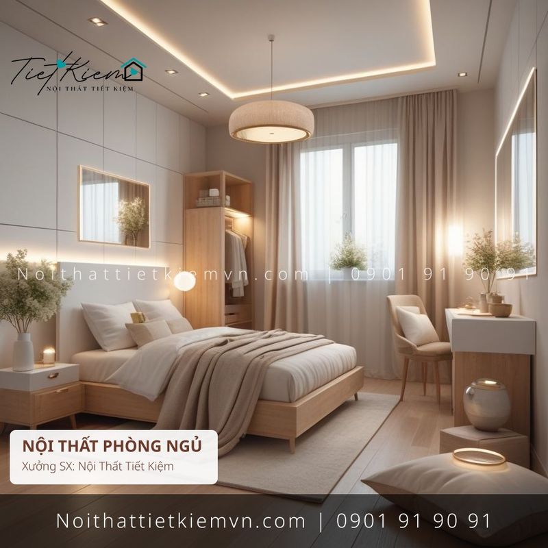 79 mẫu giường đôi nhỏ gọn cho homestay giá rẻ - Giường Ngủ - Nội Thất Tiết Kiệm