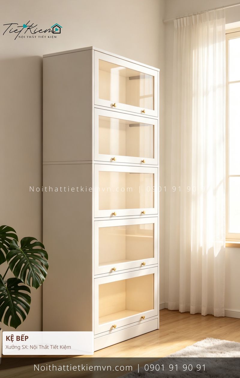 Kệ Bếp đẹp giá rẻ tại Nội Thất Tiết Kiệm HCM 79 mẫu kệ bếp gỗ Tân Bình giá rẻ - Kệ Bếp - Nội Thất Tiết Kiệm