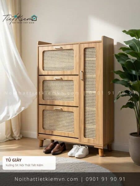 79+ mẫu tủ dếp nâu hiện đại giá rẻ 1 Tủ Giày Nội Thất Tiết Kiệm HCM