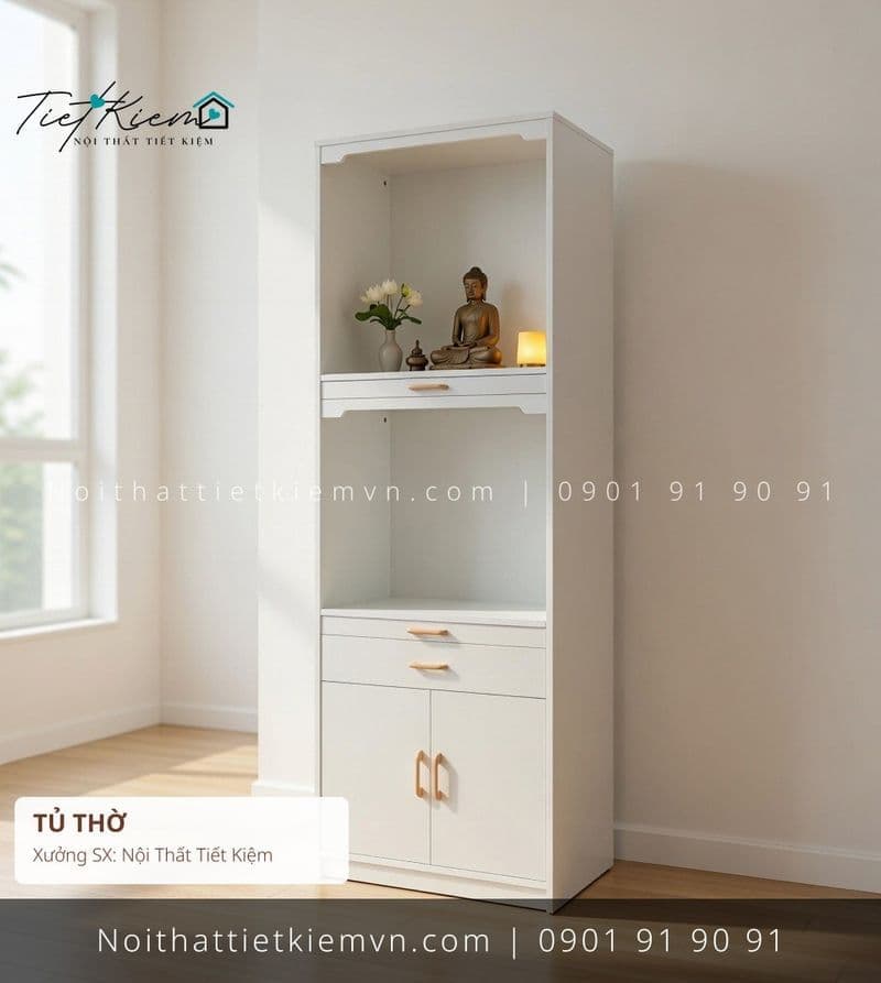Tủ Thờ - Bàn Thờ đẹp giá rẻ tại Nội Thất Tiết Kiệm HCM 79 mẫu tủ thờ có cửa nhà phố đẽp giá rẻ - Tủ Thờ - Bàn Thờ - Nội Thất Tiết Kiệm