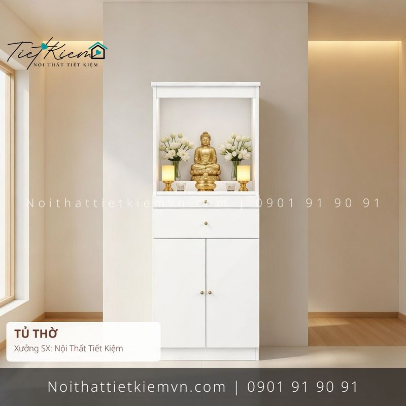 79+ mẫu tủ thờ treo tường phòng khách HCM giá rẻ - Tủ Thờ - Bàn Thờ - Nội Thất Tiết Kiệm