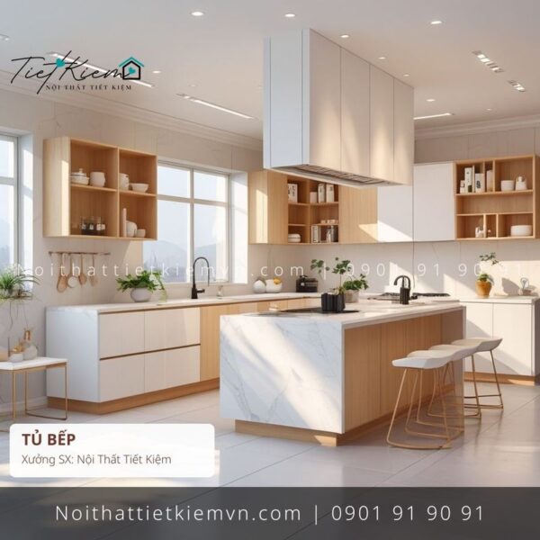 79+ thi công tủ bếp Japandi đẽp giá rẻ 1 Thi Công Tủ Bếp Nội Thất Tiết Kiệm HCM